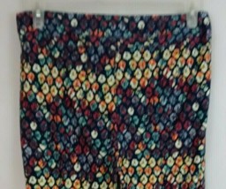 New LuLaRoe Tall &amp; Curvy Leggings Blue With Colorful Arrowhead Designs - $15.83