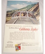 1960 Color Ad California Zephyr Vista Dome Through the Colorado Rockies,... - £6.28 GBP