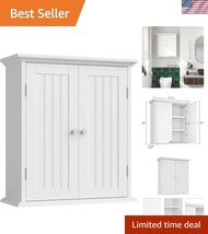 Compact White Medicine Cabinet - Customizable Storage for Elegant Bathrooms - $1,757.33 MXN