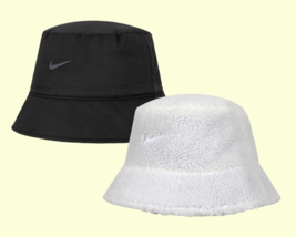 Nike Reversible Sherpa Bucket Hat Unisex Outdoor Cap Casual Hat NWT DV3165-100 - £38.82 GBP