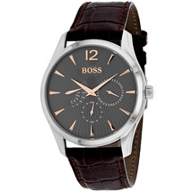 Hugo Boss Men&#39;s Commander Black Dial Watch - 1513490 - £121.27 GBP