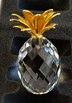 Swarovski Crystal Faceted Pineapple Gold-Tone Leaves A 7507 NR060 001 Wi... - $46.55