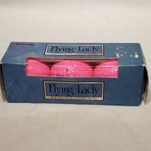 Box of 3 Spalding Flying Lady Neon Pink Golf Balls NOS Original Box - $7.95