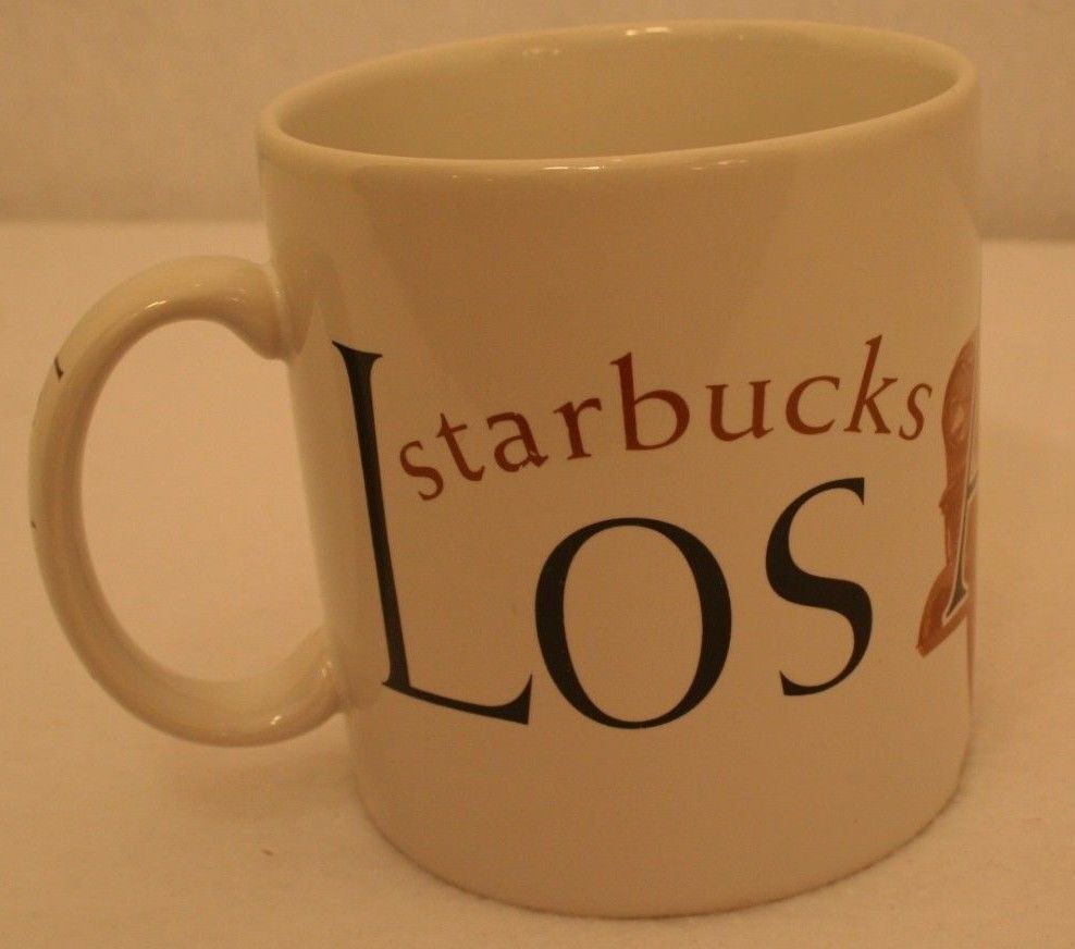 Starbucks Los Angeles 1994 Collector Series Convertible Coffee Mug 16 oz VTG - $49.95