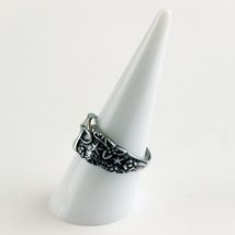 Mushroom Ring Silver Color Sizes 5 6 7 8 9 10 Fashion Jewelry image 4