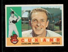 1960 Topps Baseball Card Chuck Tanner Cleveland Indians WB #279 - $4.94