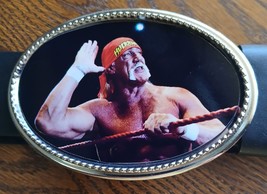   HULK HOGAN  Epoxy Photo Belt Buckle Hulk Hogan  - Made in USA - $17.77