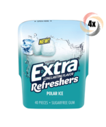 Full Box 4x Bottles Wrigley&#39;s Extra Refreshers Polar Ice Gum | 40 Per Bo... - $28.40