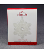 Hallmark 2013 Snowflake MIB Bisque Porcelain Ornament QXG1375 - $68.28 CAD