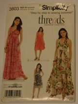 Simplicity Sewing Pattern # 3803 Misses Dress in 2 lengths Uncut - £3.92 GBP