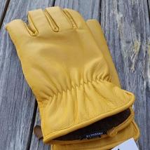 Alpaca Knit Lined Cowhide Leather Gloves - Alpaca Made in the USA - £38.52 GBP