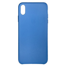 iPhone XS Max  CASE- NEW! Apple Leather Case (Cornflower Blue) - Full Pr... - $13.85