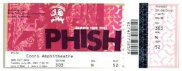 Etui Phish Pour Untorn Concert Ticket Stub Juillet 8 2003 Chula Panorama - $51.41