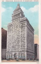 Strauss Building Chicago IL Illinois Michigan Ave Vintage Postcard E10 - $5.99