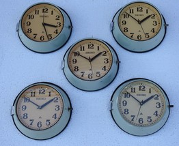 Lotto di 5 orologi da parete marittimi vintage Nave di navigazione schiava... - £464.84 GBP