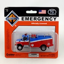 Bokey 1/87 Ho Scale Emergency Brush Truck Red White &amp; Blue W/ Ems Star 4... - $49.99