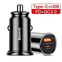 Baseus 30W USB Car Charger Quick Charge 4.0 3.0 FCP SCP USB PD For Xiaomi iPhone - £9.56 GBP