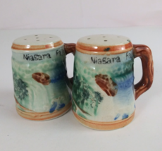 Vintage Hand Painted Niagara Falls Mug Stein Souvenir Salt &amp; Pepper Shak... - €8,37 EUR