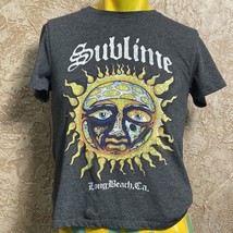 Sublime T Shirt Womans XS Graphic Geometric Gray Short Sleeve Crew Neck - $11.08