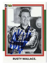 Autographed Rusty Wallace 2022 Donruss Racing Rare Green Parallel (#2 Miller Lit - £45.69 GBP