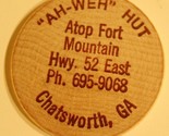 Vintage Ah-Weh Hut Wooden Nickel Chatsworth Georgia - $4.94