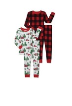 Holiday Time Toddler Christmas 4 Piece Pajama Set Size 18m Nwt - £3.94 GBP