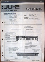 Roland Juno 2 JU-2 Keyboard Synthesizer Original Service Manual Notes Bo... - $69.11