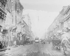 German cavalry trooper on Piotrkowska Street in Lodz World War I 8x10 Photo - $8.81