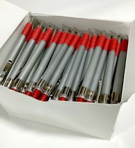 New Pentel Capri Ballpoint Pen Black Ink Gray/Red Barrel Bulk 120-PC Box BK94 - $21.39