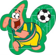 SpongeBob SquarePants Patrick Playing Soccer Patch, NEW UNUSED - £6.26 GBP