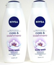 (2 Ct) Nivea Care &amp; Cashmere Extract Orchid Perfume Moisture Body Wash 2... - £22.74 GBP