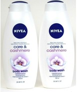 (2 Ct) Nivea Care &amp; Cashmere Extract Orchid Perfume Moisture Body Wash 2... - £22.88 GBP