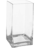 Tall Rectangle Shape, 10&quot; Tall, 5&quot;X5&quot; Opening Royal Imports Flower Glass... - $34.97