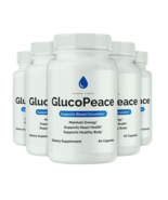 5 Pack Gluco Peace Capsules GlucoPeace Blood Circulation Health Support - $137.33 CAD