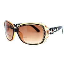 Womens Bifocal Lens Sunglasses Oversized Square Rhinestone Frame - £12.49 GBP+