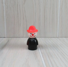 Fisher-Price Little People vintage circus clown black red firefighter - £11.66 GBP