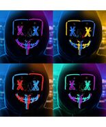 GIMMYFIVE 4 Pack LED Scary Halloween Masks Light Up Purge Costume - $306.75 MXN