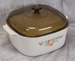 Corelle Abundance Corning Casserole 5 liter Amber Lid - $45.07