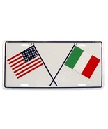 ITALY &amp; USA Flags License Plate - $17.93 CAD