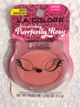 L.A Colors Purrfectly Rosy powder blush 0.152 oz new fur-bulous - $8.17