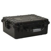 vidaXL Portable Flight Case Black 21.7&quot;x16.9&quot;x8.3&quot; PP - £141.48 GBP