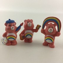 Care Bears Mini Collectible PVC 2” Figures Cheer Bear Lot Vintage 1983 AGC Toy - £31.24 GBP