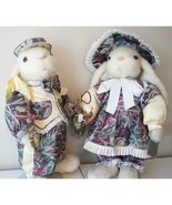 Tilly Collectibles Vintage 1993 Limited Edition Bunnies Regina &amp; Reginal... - $225.00