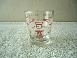 Vintage &quot; One Shot &quot; Measuring Shot Glass &quot; BEAUTIFUL COLLECTIBLE ITEM &quot; - £12.47 GBP