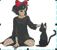 Kiki&#39;s Delivery Service machine embroidery pattern - £3.99 GBP