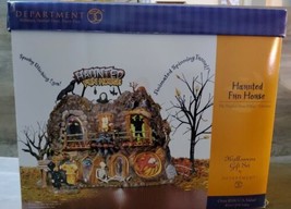 Dept 56 Halloween Gift Set Haunted Fun House 2001  Lights Motion Works - £112.19 GBP