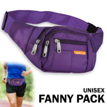 Men Women Fanny Pack Belt Waist Bag Cross Body Sling Shoulder Travel Sport Pouch - £15.00 GBP