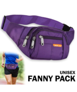 Men Women Fanny Pack Belt Waist Bag Cross Body Sling Shoulder Travel Spo... - £14.89 GBP
