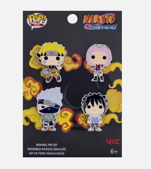 Funko Naruto POP Team  Pin Set NEW enamal - $19.77