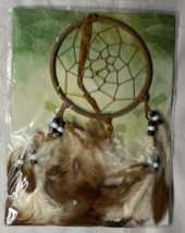 Dream Catcher Wall Hanger Native American Feathers Beads New Original Pa... - $6.50